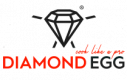 Керамический гриль Diamond EGG с фактурой алмазной огранки