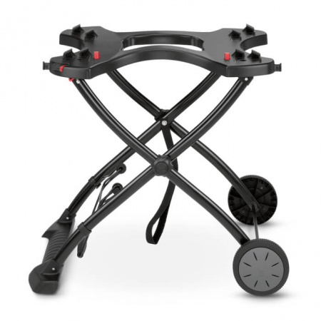 Газовый гриль Weber Q-1200, Black Line с подставкой-тележкой