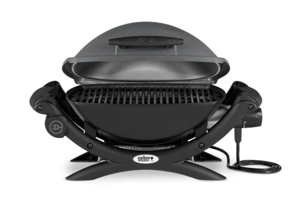 Электрический гриль Weber Q-1400 темно-серый с подставкой-тележкой