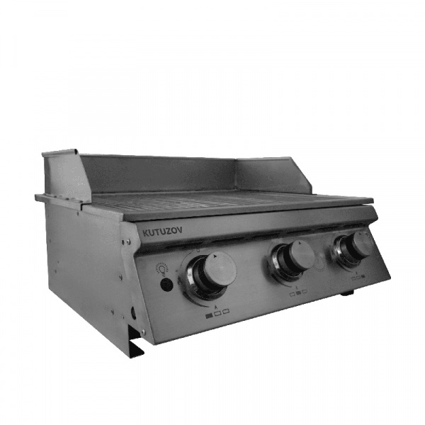 Встраиваемый гриль B-Fire Kutuzov 3, нерж. сталь (HoReCa, магистральный газ)