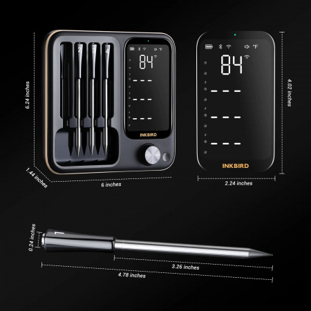 Интеллектуальный Wi-Fi и Bluetooth термометр Inkbird INT-14-BW