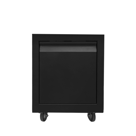 Шкаф тележка из черного металла – крашенная (2 горелки, 550 мм) фото в интернет-магазине BBQRU.RU