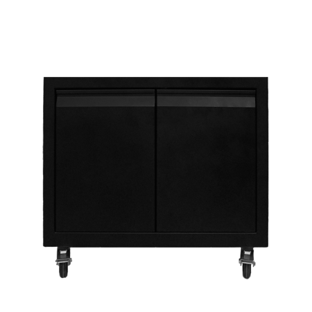 Шкаф тележка из черного металла – крашенная (4 горелки, 700 мм) фото в интернет-магазине BBQRU.RU